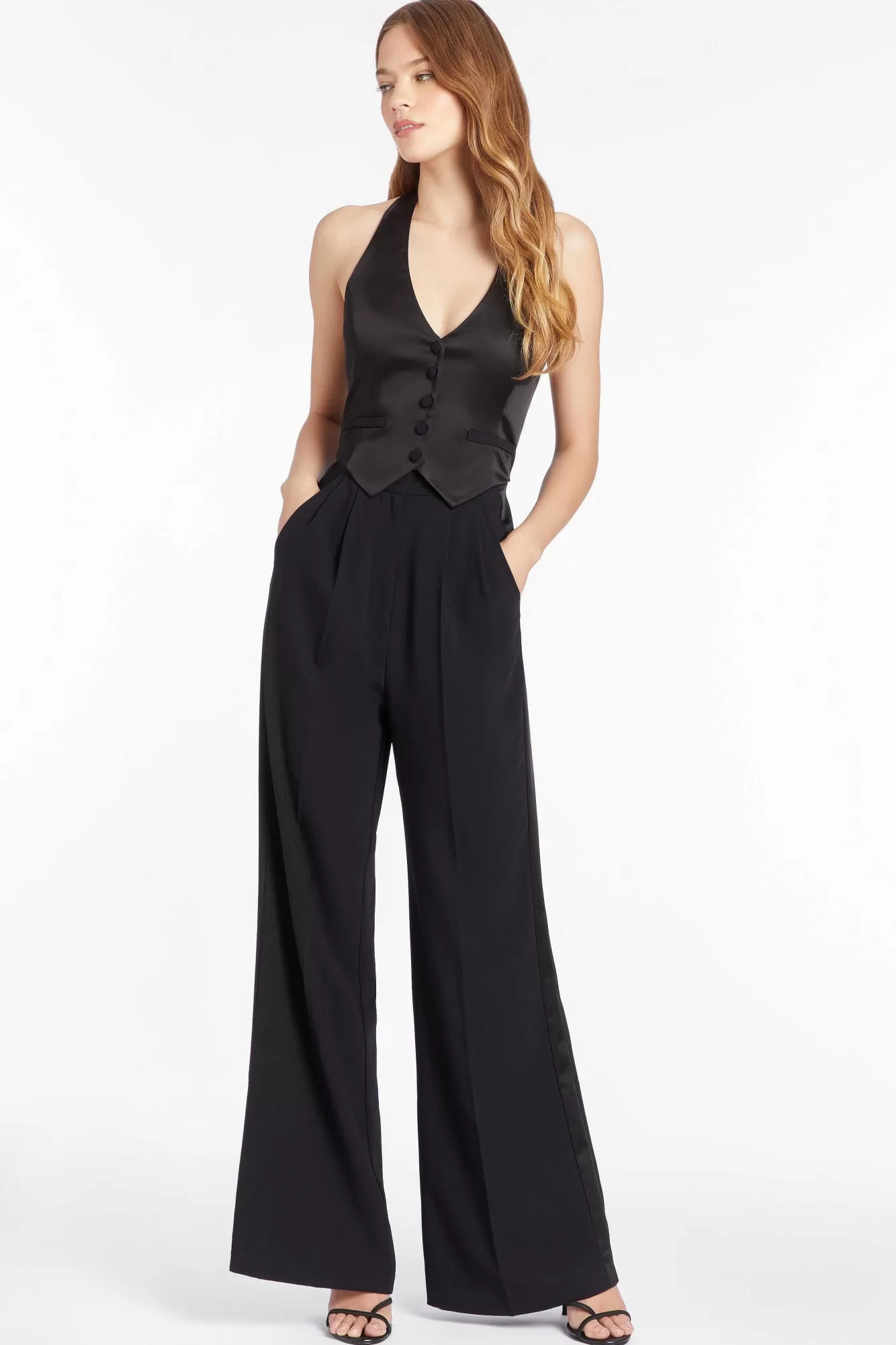 Store Isadore Jumpsuit With Satin Women Jumpsuits