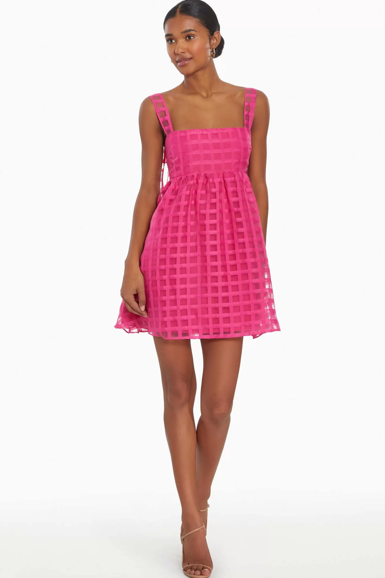 Shop Russo Dress In Gingham Women Mini Dresses