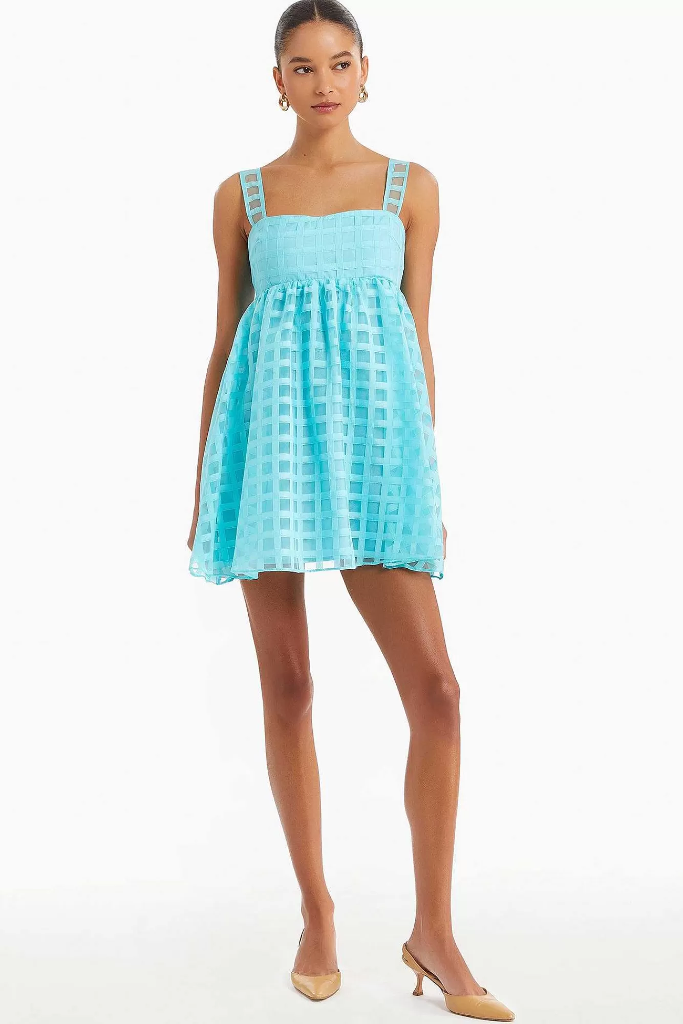 Store Russo Dress In Gingham Women Mini Dresses