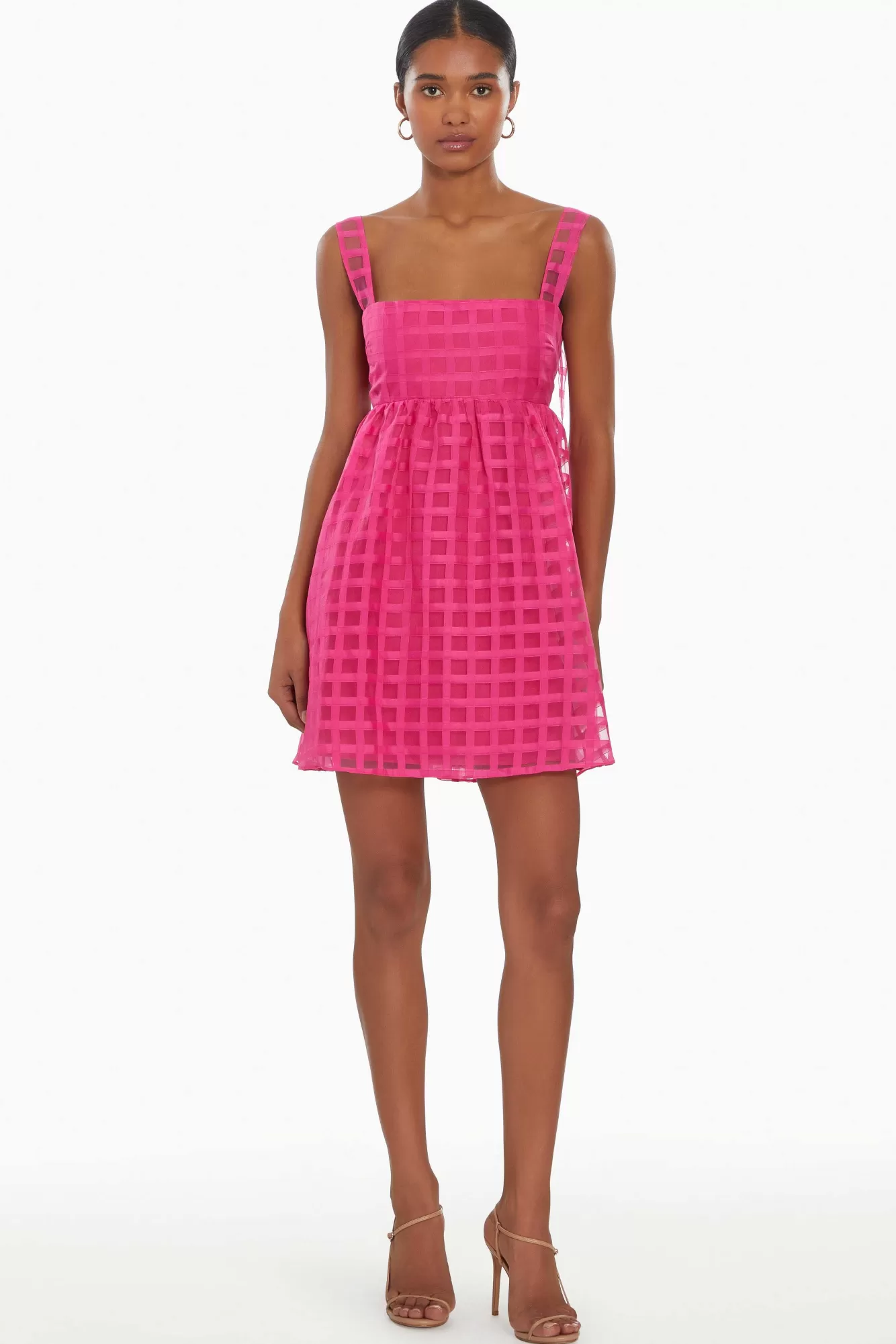 Shop Russo Dress In Gingham Women Mini Dresses