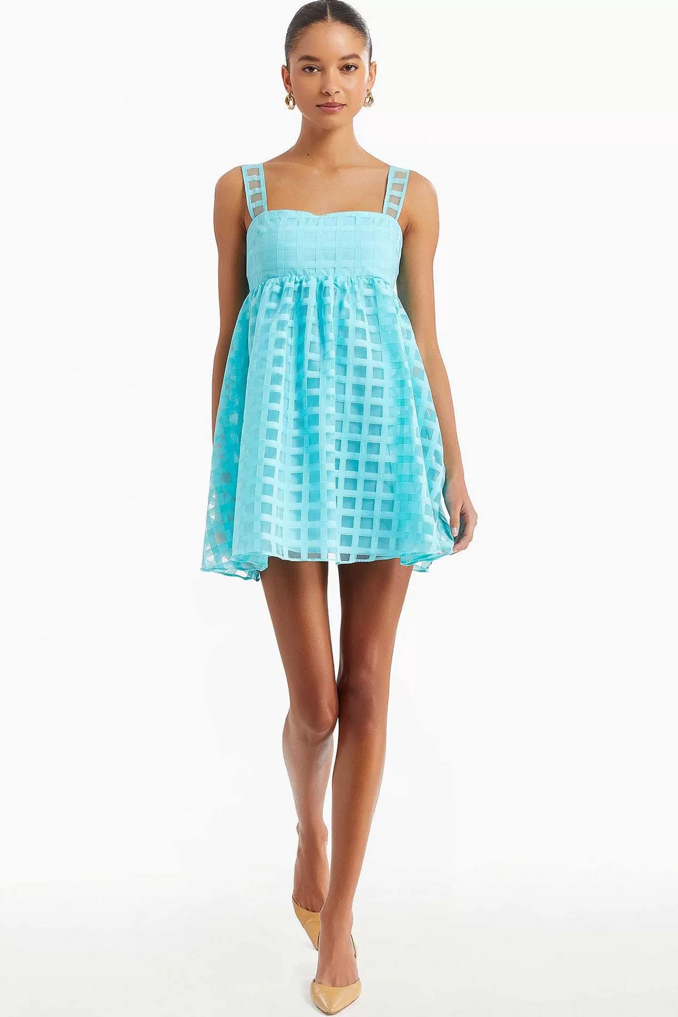 Store Russo Dress In Gingham Women Mini Dresses